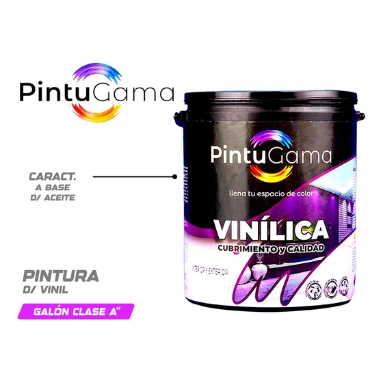 Pintura Pintugama Vinilica Clase A De Galón Colores