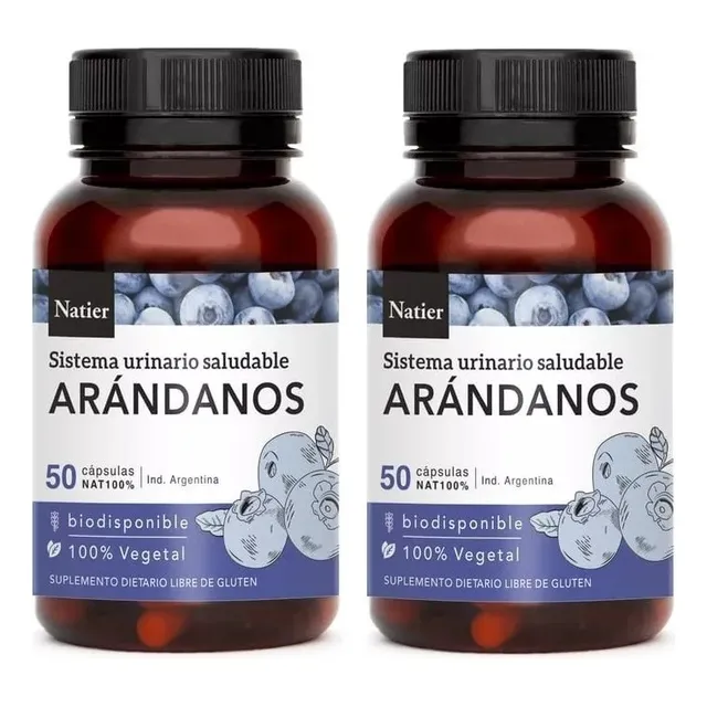 Arándanos Sistema Urinario Saludable Natier  Pack X 2 Fcos