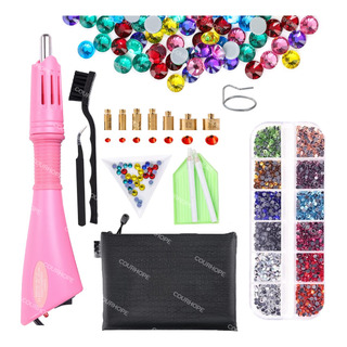 Kit De Aplicador Piedras Decorativas Para Ropa Uñas Hotfix Kit De Aplicador Piedras Decorativas Para Ropa Uñas Hotfix