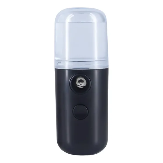 Mini Humidificador Vaporizador Facial Ruffo Spray Nano Usb Recargable Negro 