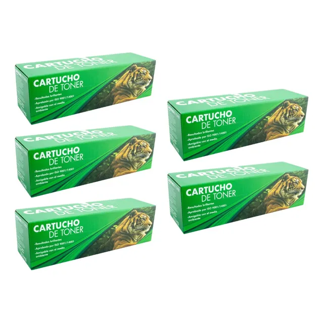 5 Pza Cf502a Toner Nuevo 202a Compatible Con M254dw