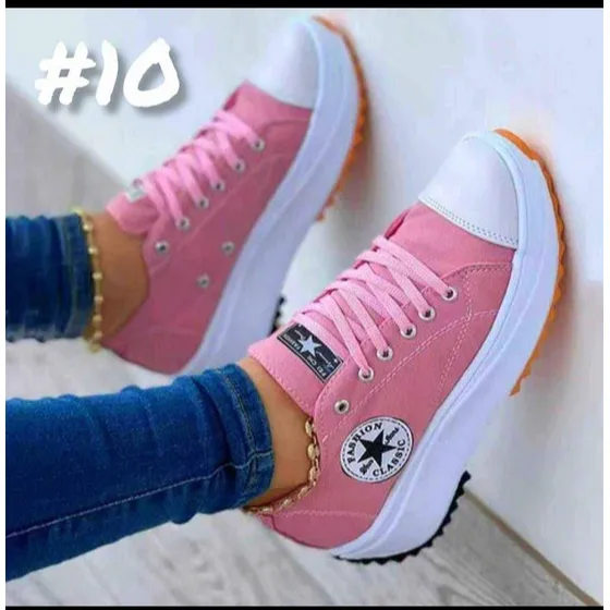 Tennis Rosados Talla 36 Postura De 3 Horas