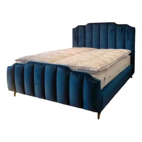 Base De Cama + Cabecero Doble Pie De Cama Con Mismo Diseño