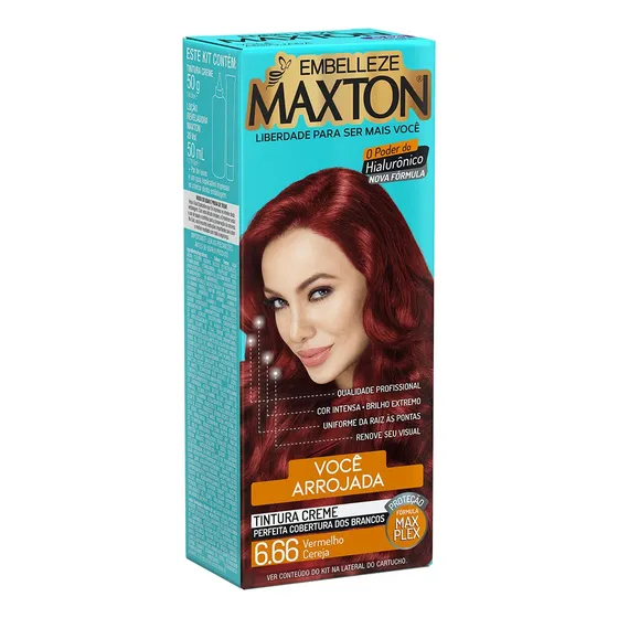 Kit de Tintura creme para Cabelo Maxton