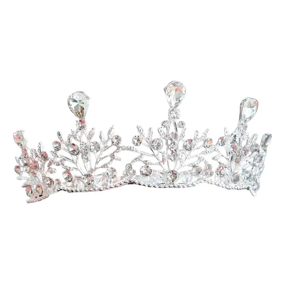 Corona Tiara De Strass Fiesta 15 Años/novia/boda/disfraz Etc