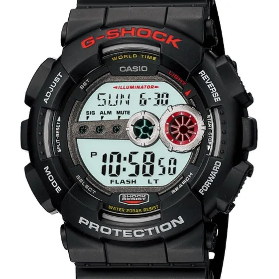Relógio Casio G-shock Gd-100-1adr - Original Nota Fiscal Cor da correia Preto Cor do bisel Preto