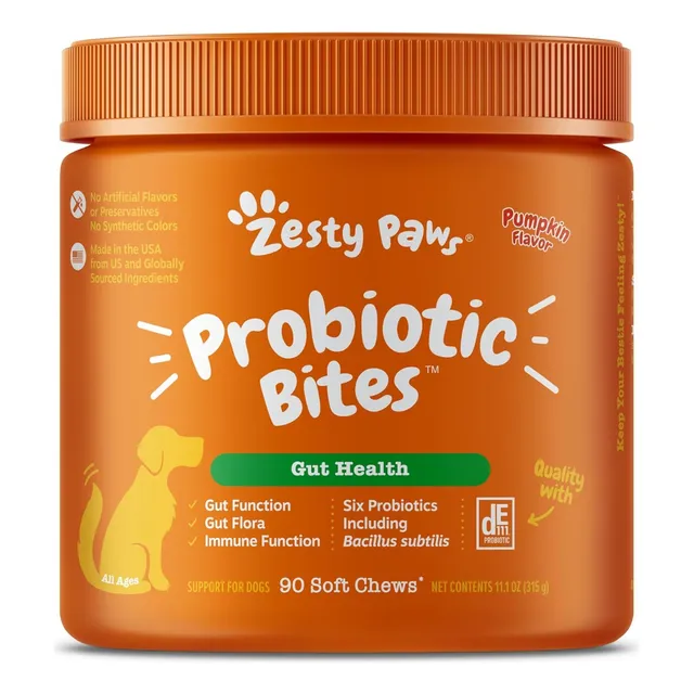 Probiótico Para Perros Zesty Paws 90 Soft Chews