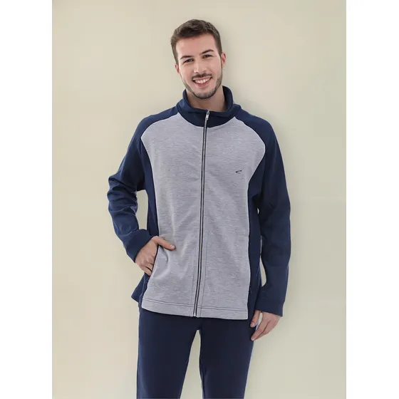 Campera Bicolor De Hombre Con Bolsillos Y Cierre- Cameron