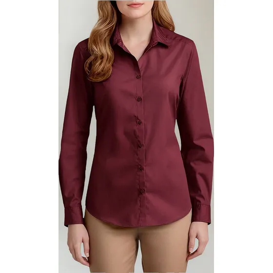 Camisa Dama Entallada Varios Colores Mujer Blusa