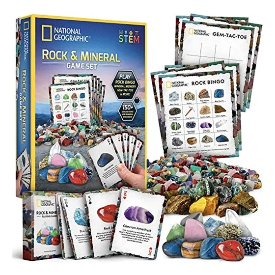 National Geographic Rock Bingo Game: Juega Rock Bingo, Miner