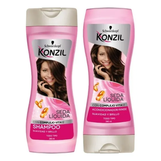 Sham Y Acond Seda Liquida 340ml - mL a $41
