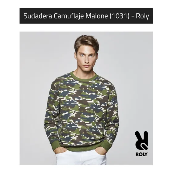 Sueter De Hombre Roly Malone Camuflado Talla Xl 7vrds
