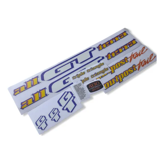 Calcos Bicicleta Gt All Terra / Triple Tringle / Kit X 11