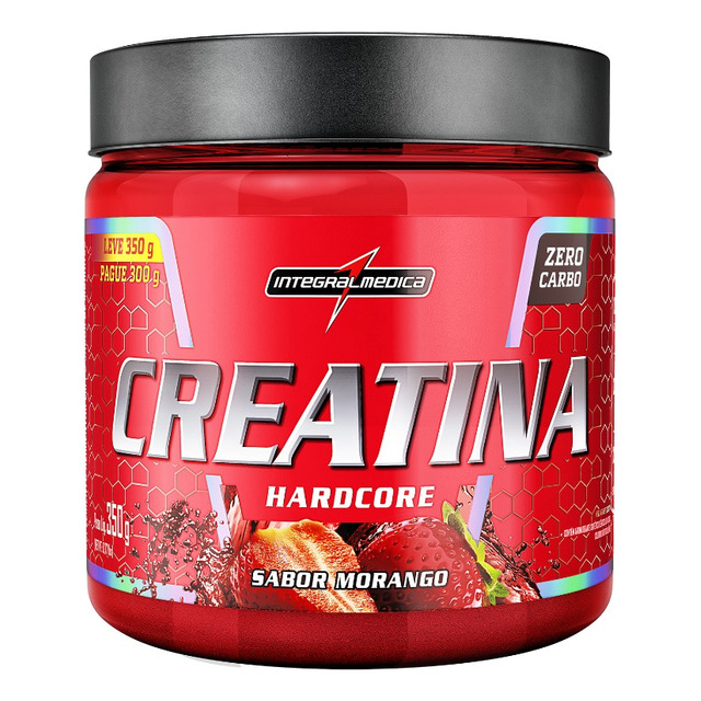Creatina Sabor Morango 350g Integralmedica Creatina Sabor Morango 350g Integralmedica