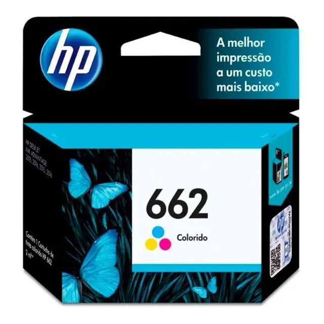 Cartucho Hp 662 P/ Advantage 1515,2516, 3545, Negro Ó Color