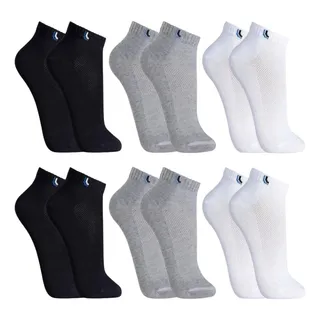 Kit 6 Pares Meias Lupo Soquete Cano Baixo Academia Original Kit 6 Pares Meias Lupo Soquete Cano Baixo Academia Original