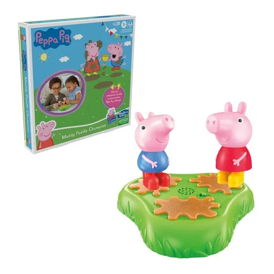 Jugando En Charcos Lodosos, Peppa Pig Hasbro Original