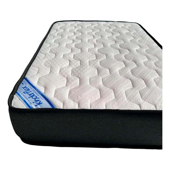 Colchón Cuna Resortes 130x70x15 Cm Color Blanco