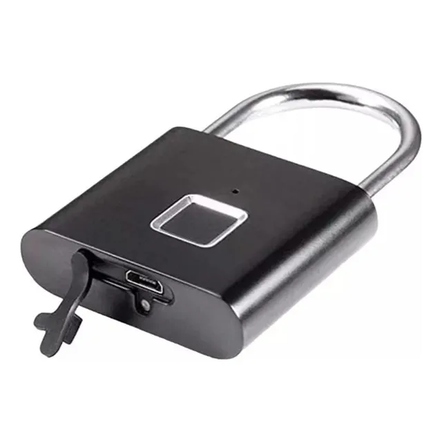 Candado Huella Digital Usb C Recargable Seguro Biométrico