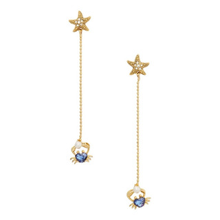 Kate Spade Aretes Cangrejo Y Estrella Largos Original Kate Spade Aretes Cangrejo Y Estrella Largos Original