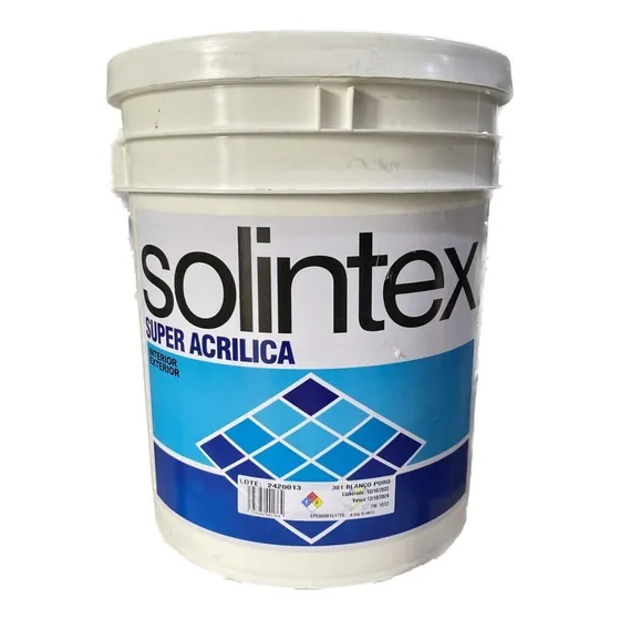 Pintura Caucho Blanco Puro Tipo A 301 Cuñete 4gal Solintex