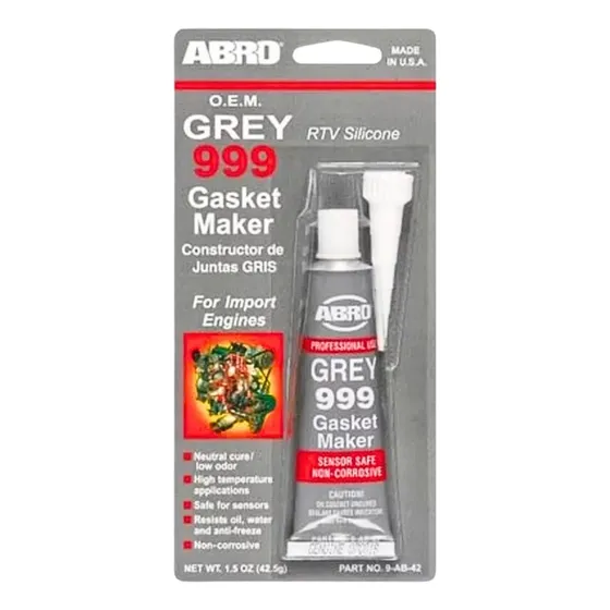 Silicon Automotriz Sellador Gris 999 85gr Abro