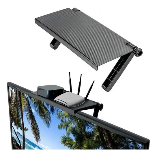 Soporte Canalera Estante Ajustable 360 En Tv Decodificador  