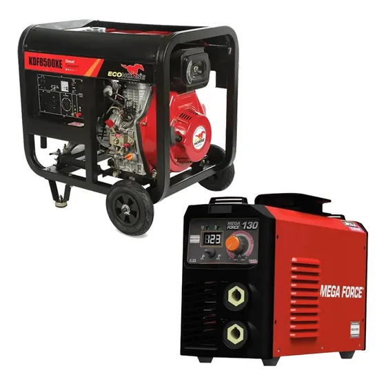 Planta Eléctrica Diésel Ecohorse7kw+soldador Inversorlincoln