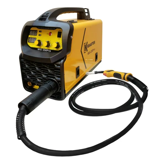 Soldadora Krafter 250pvo 250 Amp Arco / Mig (con Y Sin Gas) Color Amarillo Frecuencia 50 / 60 Hz