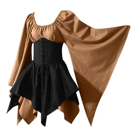 Traje De Elfo Renascentista Medieval Para Mulheres