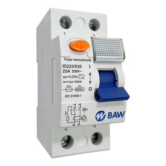 Disyuntor Diferencial 2x25a Baw Bipolar 30ma Monofasico R