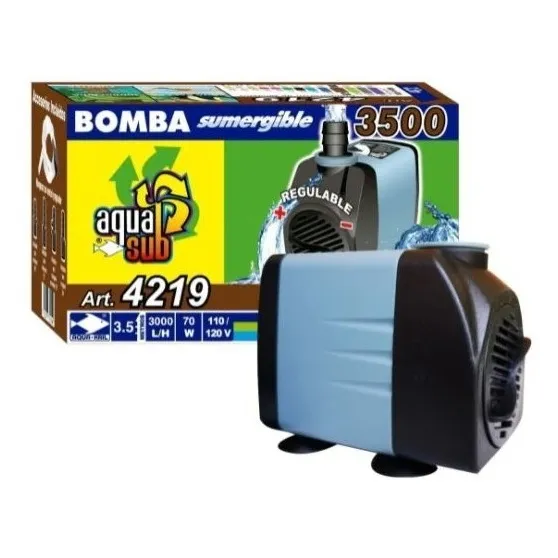 Bomba De Agua Sumergible 3.5m Fuente Estanque Aquasub 4219