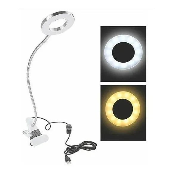 Lámpara Mesa Led Con Lupa Luz  Blanca / Electrónica 