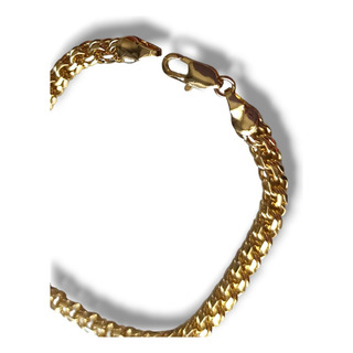 Pulso Tejido Chino 20cm 5mm Pulsera Oro Laminado 18k Pulso Tejido Chino 20cm 5mm Pulsera Oro Laminado 18k