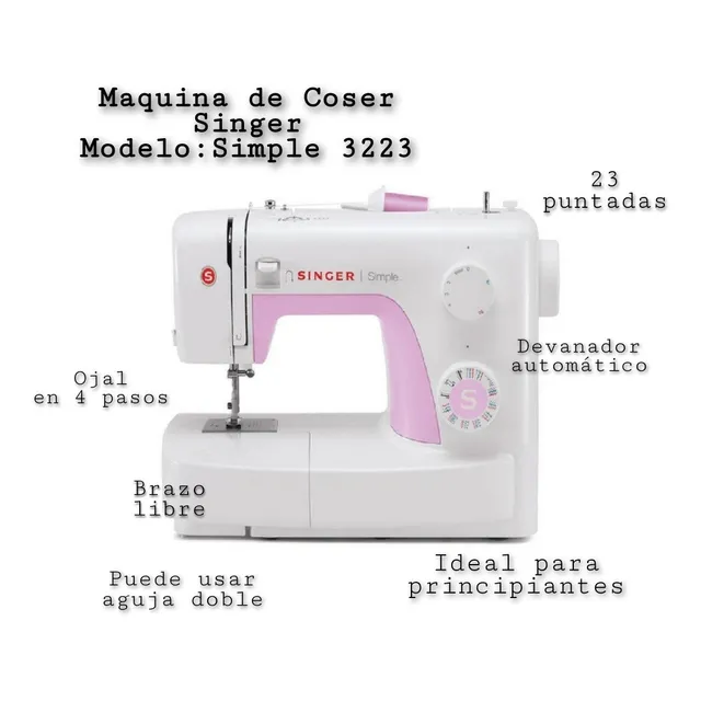 Maquina De Coser Singer Simple 3223 / 23 Puntadas 