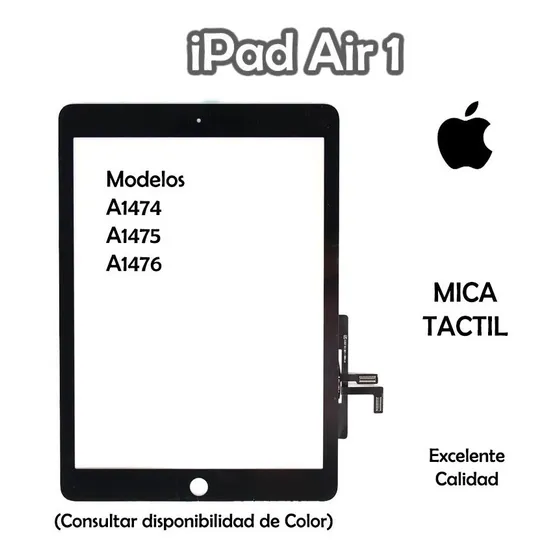 Mica Táctil iPad Air 1 + Garantia + Ccs