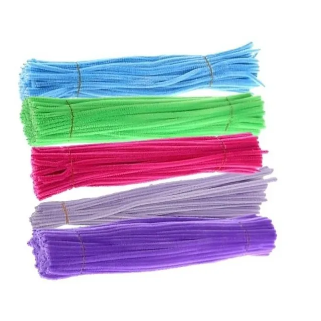 Limpador De Cachimbo Colorido 10 Cores  30cm 100 Unid Haste