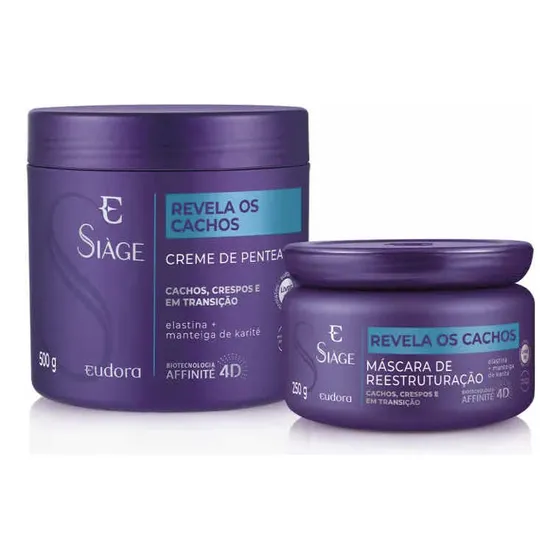Siàge Revela Os Cachos: Creme Para Pentear 500g + Máscara