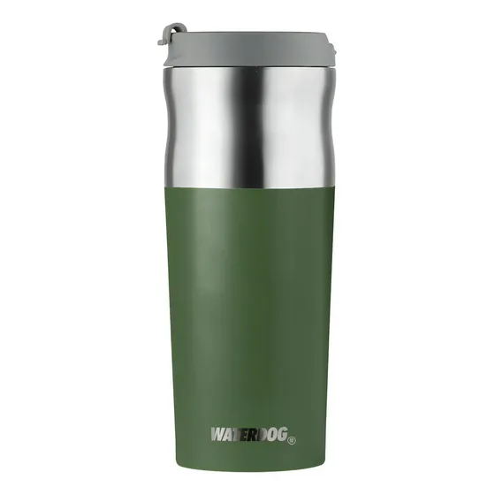 Vaso Doble Pared Waterdog Olivera 450ml Verde Olivera450gm