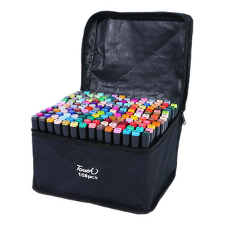 Newnewestojo Canetinhas Marcadoras Ponta Dupla 168 Cores Com Newnewestojo Canetinhas Marcadoras Ponta Dupla 168 Cores Com