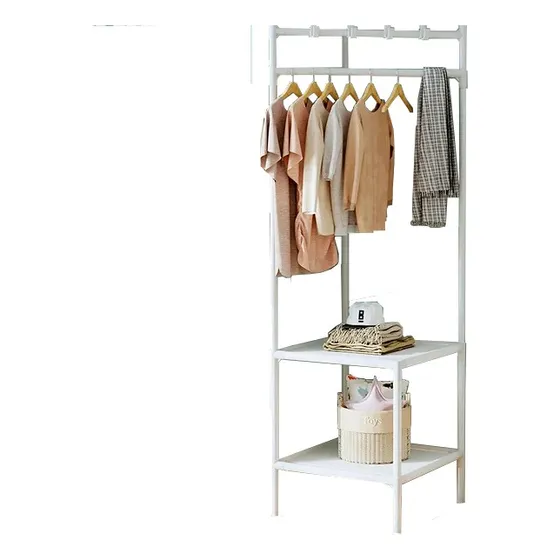 Organizador Sapateira Metal Canto Multiuso Arara Com Gancho Cor Branco