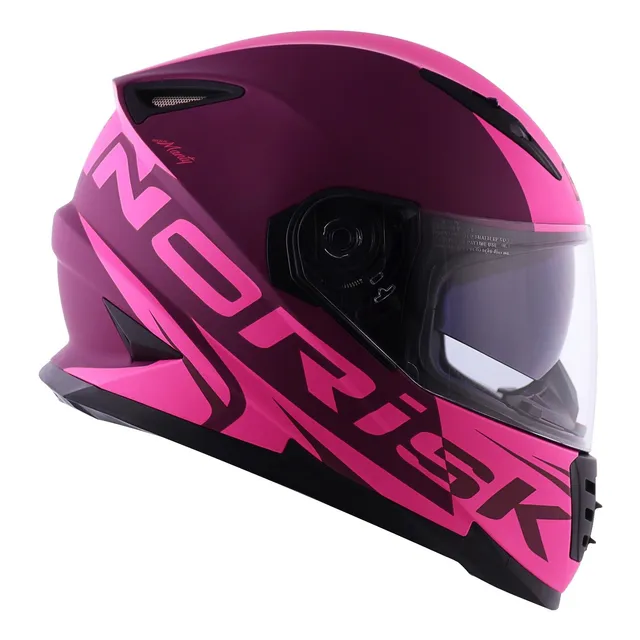 Capacete Feminino Norisk Ff302 Manty Pink Fosco Rosa