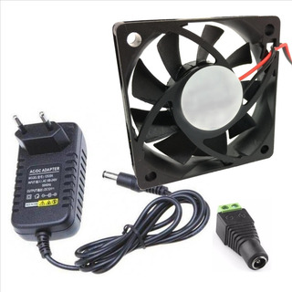 Micro Ventilador Ventoinha Cooler 60x60x15 C/ Fonte Bivolt Micro Ventilador Ventoinha Cooler 60x60x15 C/ Fonte Bivolt