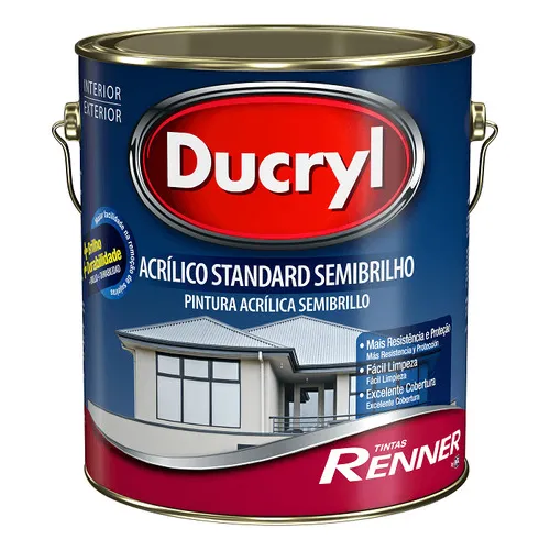 Tinta Ducryl Standard Semibrilho 3,6l Renner Cor Turquesa