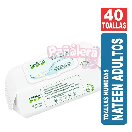 Nateen Toallas Húmedas Para Adultos X 40