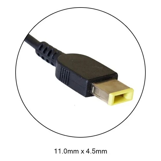 Cable Para Cargador De Laptop Lenovo Punta Cuadrada