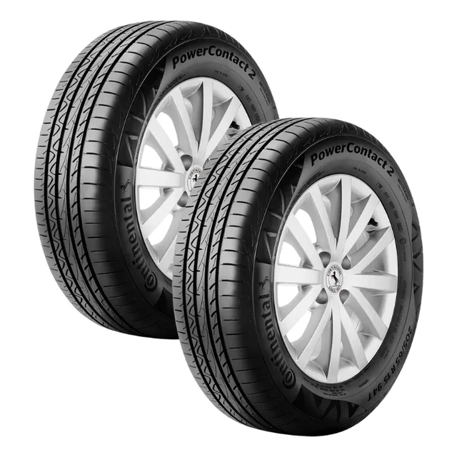 Kit De 2 Llantas 195/65 R15 91h Continental Powercontact 2