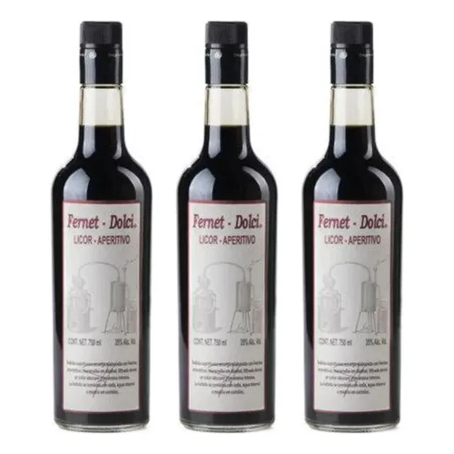 Pack De 3 Piezas De Aperitivo Fernet Dol