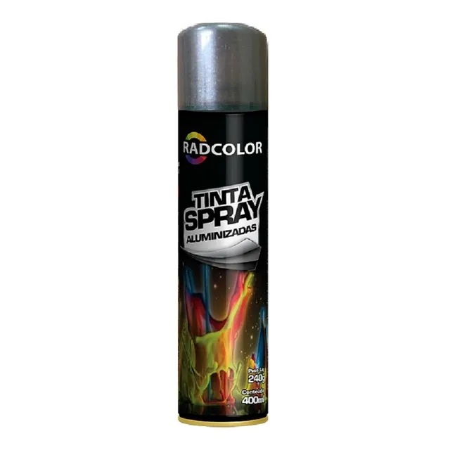 Spray Tinta Grafite Metalico Para Rodas 400ml Radcolor 