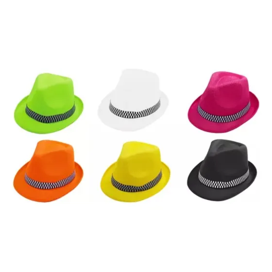 10 Sombreros Tanguero Fluo Funyi Carnaval Carioca Cotillón